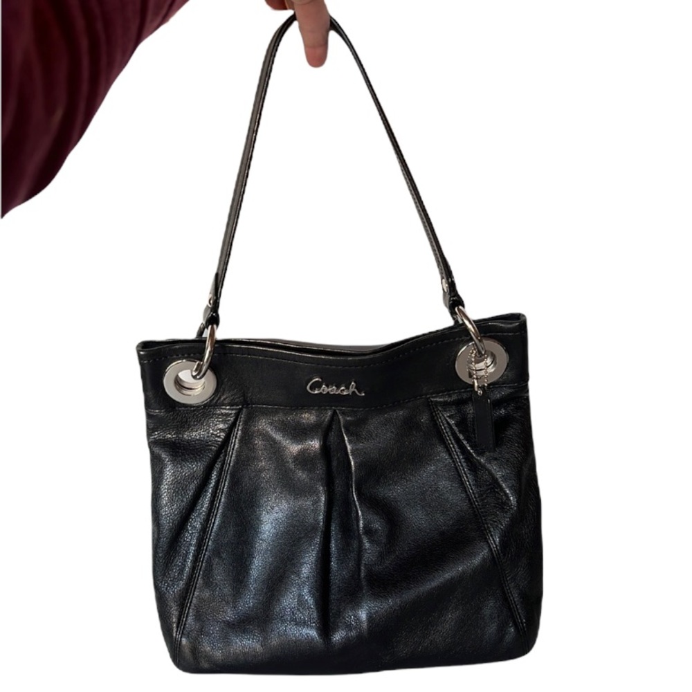 Coach Black Ashley Hippie Shoulder Bag with Crossbody Strap